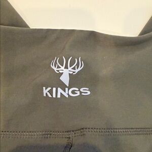 Kings Performance Women’s Outdoor‎ Leggings Size M Olive Green Side Pockets